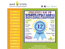 Tablet Screenshot of marvistafarmersmarket.org